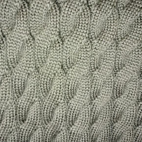 Sebby (Size L) Front Faux Fur & Back Cable Knit Fall Winter Open Cardigan Vest - Picture 9 of 15